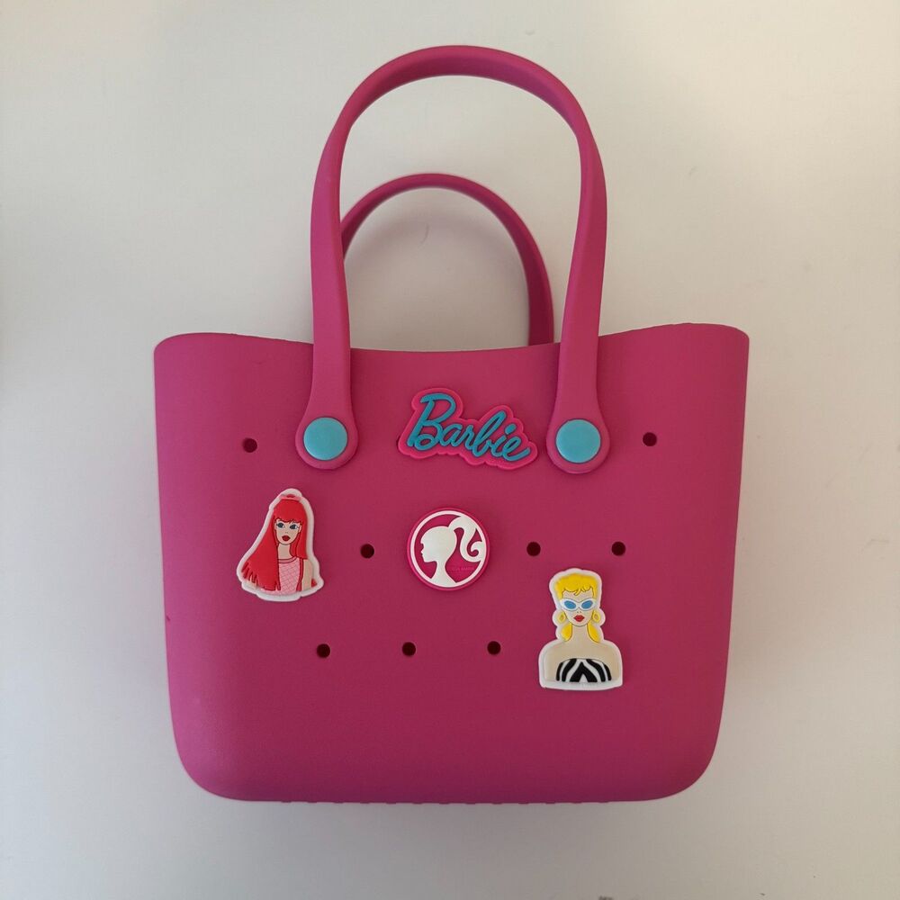 Barbie Tote Bag, Reusable Small Rubber Waterproof Lunch Bag